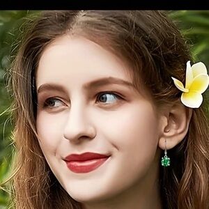 Green Gemstone Earrings